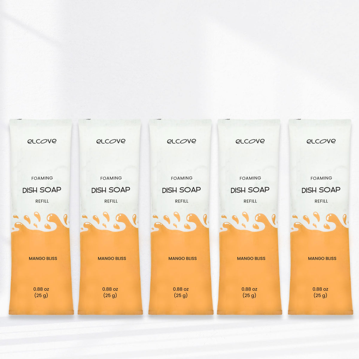 Foaming Dish Soap Refills (Sets of 5,10 or 15 Refills) - Mango