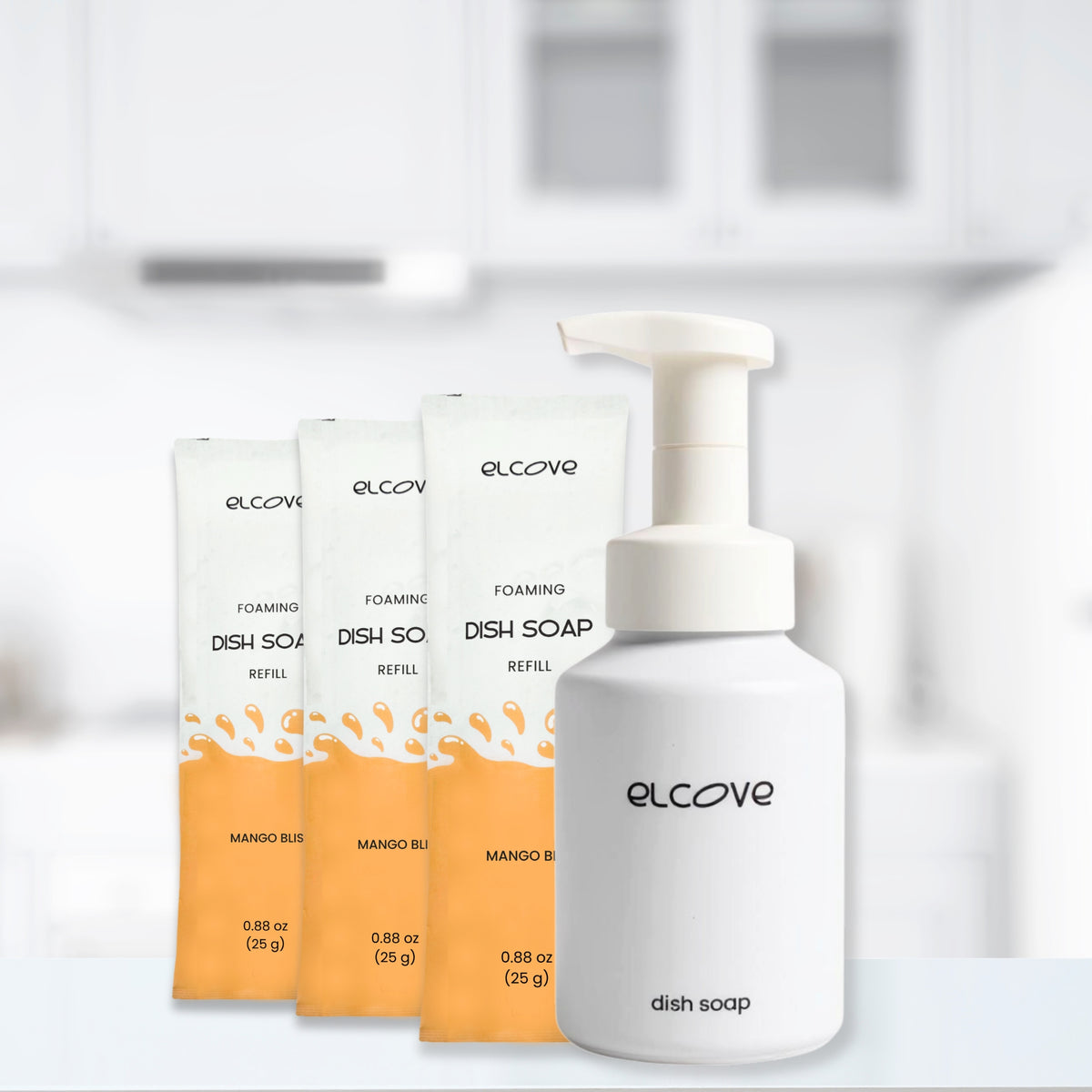 Foaming Dish Soap Starter Set - Mango